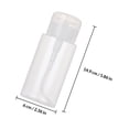 thumbnail image 2 of WEUVEB 3Pcs Plastic Pump Bottle for Makeup Remover Portable Travel Bottles with Transparent Design, 2 of 7
