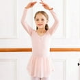 thumbnail image 5 of Gyratedream Toddler Girls Long Sleeve Sparkle Ballet Skirted Leotard Dance Dress Skirt Gymnastic Ballerina Outfit, 5 of 8
