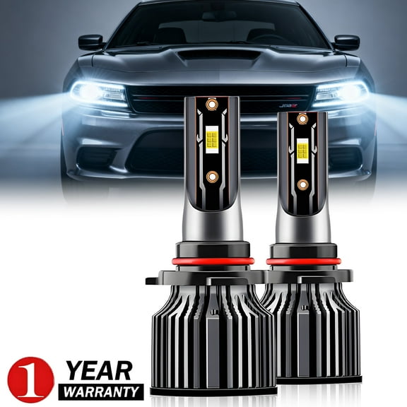 For Dodge Charger 2016-2021 9005 LED Headlight Bulbs High&Low Beam 6500K White Super Bright 2PC