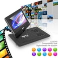 thumbnail image 3 of PYLE PDV91BK - 9?? Portable CD/DVD Player, Built-in Rechargeable Battery, USB/SD Card Memory Readers (Black), 3 of 4
