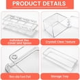 thumbnail image 6 of Januofit Clear Seasoning Box, 4 Piece Seasoning Rack Spice Pots, Plastic Storage Container Condiment Jars with Lids and Spoon, Storage Container Spice Jar for Salt Sugar Tea Herbal Coffee Beans, 6 of 7