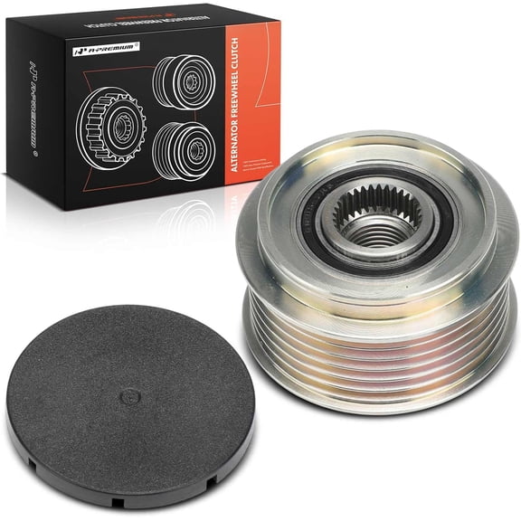 A-Premium Alternator Freewheel Clutch Pulley Compatible with Hyundai Sonata 2009-2014, Tucson 2010-2013 & Kia Optima/Forte 2010-2013, Sportage 2011-2013, Rondo 2007-2010, 2.0L 2.4L, 6 Grooves CW