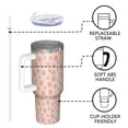 thumbnail image 4 of Leopard Print 40oz Tumbler– Stainless Steel Insulated Tumbler with Handle and Straw, Large Capacity Travel Cup for Hot & Cold Drinks, 4 of 6