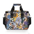 thumbnail image 7 of FORMRS Insulated Cooler Bag 24 Cans Capacity Soft Leakproof Lunch Box with Side Pockets, Purple Flowers, 7 of 7
