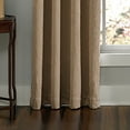 thumbnail image 4 of Curtainworks Lenox Grommet Curtain, Single Panel, Indoor, 50"L x 144"W, Taupe, Adult, 4 of 7