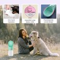 thumbnail image 4 of Dispensador de agua plegable, botella de agua portátil para perros medianos y grandes, para caminar al aire libre, 4 of 5