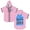 Pink, variant on Jey Uso Eat Sleep Yeet Hooded Baseball Jersey Short Sleeve Button-up Shirts Women Men Streetwear Tee