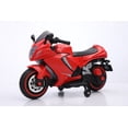 thumbnail image 4 of Xuanlur 24V Ride On Toys Motorcycle for Big Kids, Kids Car Motorcycle with LED Light, Gift for Boys & Girls Ages 3-8 (Wine Red), 4 of 6