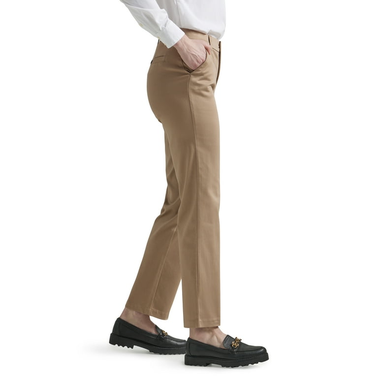 Lee® Women's Regular Fit Comfort Waist Straight Woven Pant 