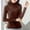 Coffee, variant on DondPO Workout Tops for Women Going Out Tops Spring And Autumn High Neck Bottoming Womens Long Sleeve Casual Loose T Shirt Dress Womens Cotton Long Sleeve T Shirt Crop Tops for Women Sexy Tops Pink M