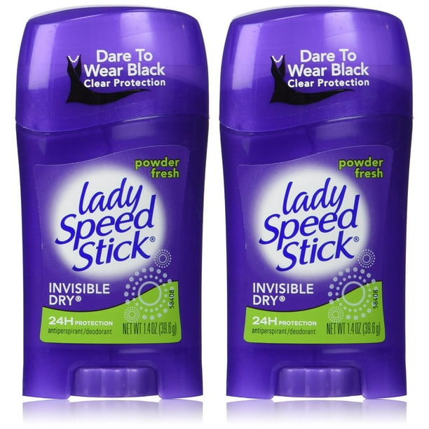 12 PACKS Lady Speed Stick Invisible Dry, Powder Fresh Antiperspirant