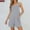 Gray, variant on Women's Jumpsuit with Adjustable Belt Summer Soft Jumpsuit with Pocket Sleeveless Wide Leg Solid Color Short Romper for Casual