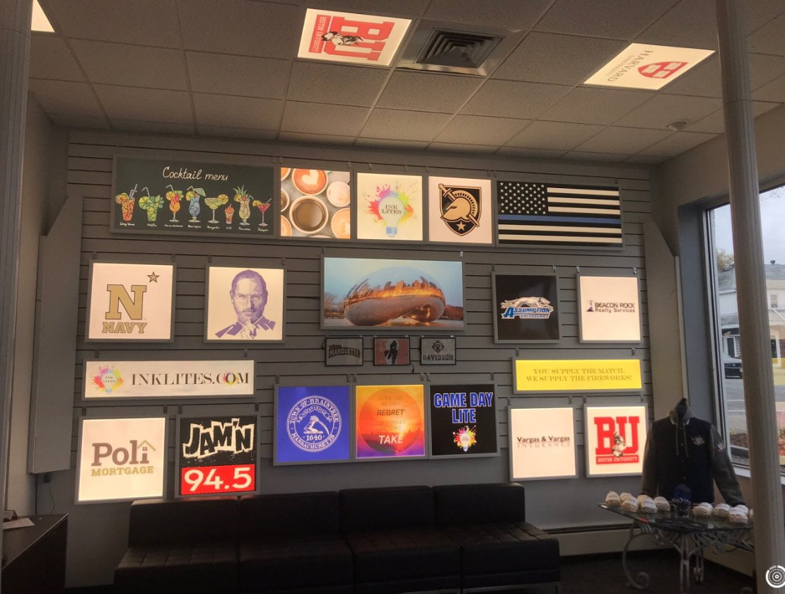 4' x 4' Custom Printed Ink Lite Commercial Grade LED Light Panel