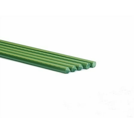 Allfenz 48" Plant Support Plastic and Steel Garden Stakes (10 Pack)