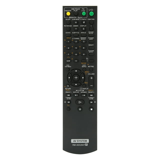 Télécommande de Remplacement, Télécommande Portable RM-ADU047 Durable Accès Facile Matériau ABS pour Récepteur de Lecteur DVD
