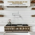 thumbnail image 4 of WOWOW Brass Wall Mounted Pot Filler Faucet with Double Joint Swing Arms, Commercial Kitchen Pot Faucet in Brushed Nickel, 4 of 5