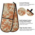 thumbnail image 4 of Dailycode Double Sided Oven Mitt with Loop Heat Resistant Kitchen Long Potholders 7" x 35" Warm Vintage Flora Patterned, 4 of 6