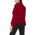 thumbnail image 4 of Moa Collection Women's Long Sleeve Open Front Blazer Solid Office Jacket (S-3XL), 4 of 6