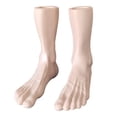 thumbnail image 3 of Pie de maniquí, modelo de pie masculino, pies de hombre realistas para exhibición, base plana para venta minorista, zapatos, pulsera de tobillo,, 3 of 9