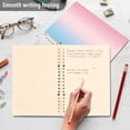thumbnail image 4 of FORMRS 1-Subject Spiral Notebook 8" x 5" College Ruled 60 Refillable Sheet A5 Hard Cover, 2 Pack, Light Pink Gradient, 4 of 7