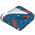 thumbnail image 2 of Bingfone Bullfinches Print Flannel Fleece Blanket Throw Blanket for Bed,Sofa,Couch,Travel,Camping(80"x60" ), 2 of 8