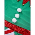 thumbnail image 5 of MSemis Kids Girls Christmas Elf Ballet Dance Gymnastic Leotard with Headband Outfit Green 4, 5 of 6
