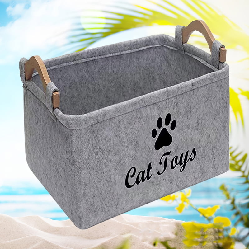 cute basket for dog toys