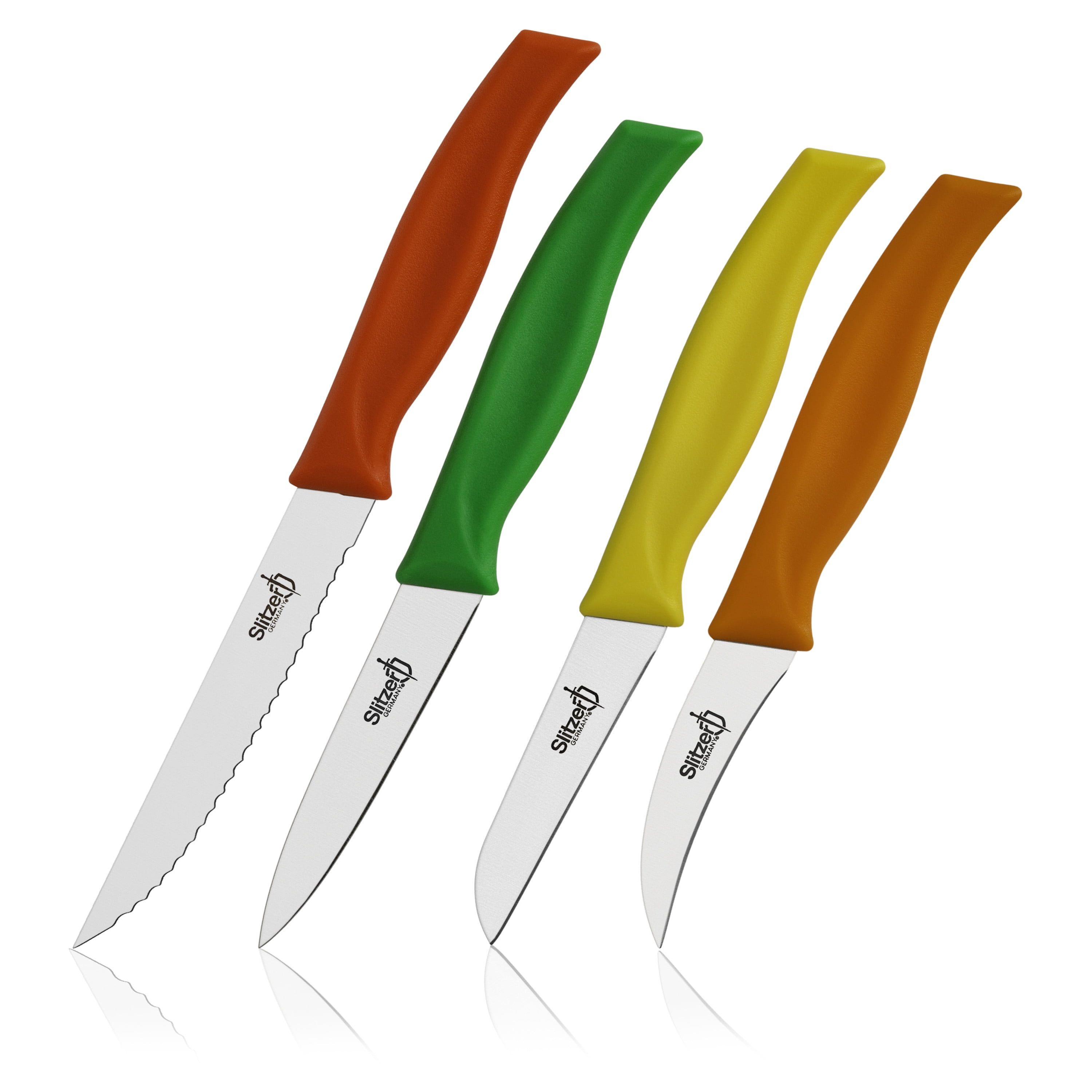 Slitzer Germany 4Piece Paring/Utility Knife Set Kitchen Slicers for