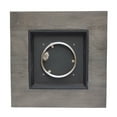thumbnail image 4 of Colby Outdoor Wood Patterned Square Gas Fire Pit, Grey, 4 of 8