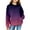 Dark Purple, variant on Ruyang Oversized Preppy Hoodies for Girls Gradient Color Hooded Sweatshirt School Trendy Tie Dye Sweaters with Pocket