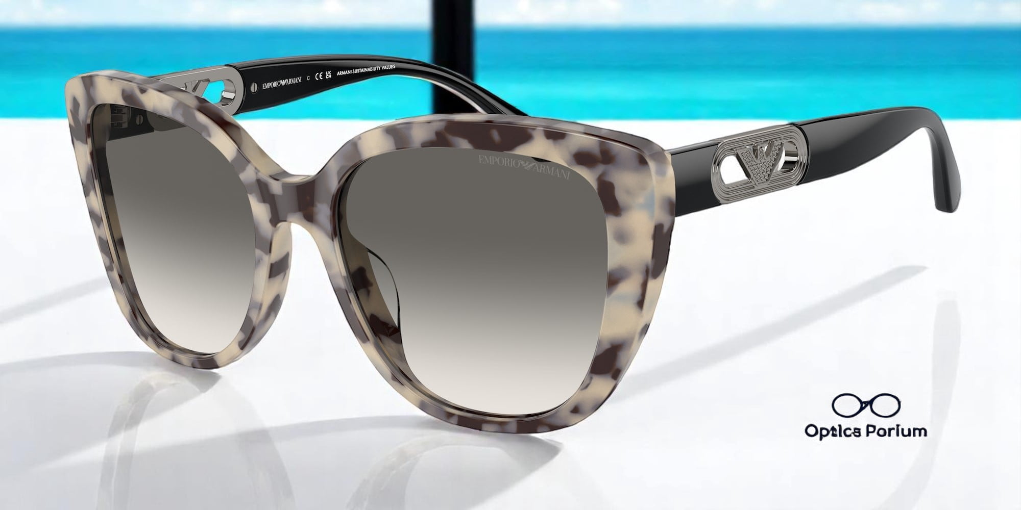 Calvin Klein Sunglasses CK4220S 339 Brown tortoise  Blue Lens NEW Calvin Klein CK19532S 410 Turbo Aviator Sunglasses Navy Blue  main image 3
