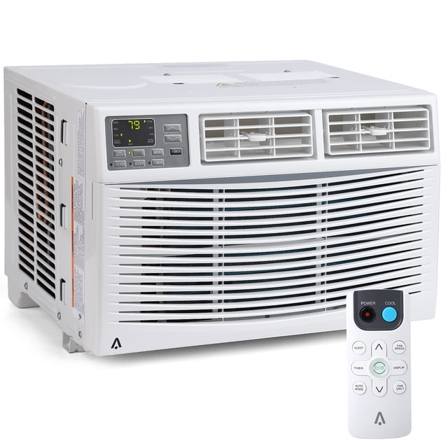 10000 Btu Window Air Conditioner for Home Windows, Window-Mounted Window Ac Unit with Remote & App Control, Sleep, Timer Modes, Ideal for Rooms Up to 450 Square Feet, Low Noise