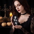thumbnail image 5 of Kiddiway Halloween Vampire Skull Tombstone Candle - Coffin Design for Home Decor, Halloween Party, Halloween Figurines, and Spooky Themed Gift Giving,C, 5 of 7