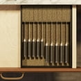 thumbnail image 6 of SpaceAid Bamboo Knife Drawer Organizer, 15"L x 12"W x 2.5"H, Black, 6 of 7
