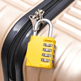 thumbnail image 5 of Combination Lock for Locker, 4 Digit Resettable Password Padlock Zinc Alloy Security Yellow Lock Gym School Locker Lock with Code for Cabinet, 5 of 5