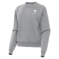 thumbnail image 2 of Women's Antigua  Heather Gray New Orleans Saints Victory Crew Pullover Sweatshirt, 2 of 4