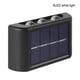thumbnail image 4 of Inteprter 2 piezas de luz solar de pared ABS portátil decorativa a prueba de sol alimentada por batería recargable lámpara de jardín al aire Iluminación y accesorios 6 perlas blancas, 4 of 6
