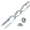 Silver, variant on 47" EZ Curl Bar Weight Lifting Bar, 1-inch Curling Bars for Weight lifting, Barbell bar for Hip Thrusts/Squats/Lunges for Gym and Home, With 2 Star Double Risk Star-nuts (220lb Weight Capacity)