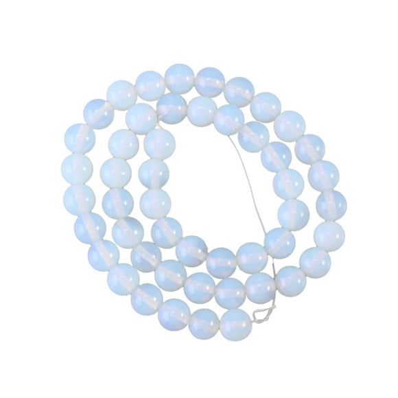 8MM Ronde Opale Perles Brins Perles de Cristal Bricolage Accessoires d'Artisanat pour la Fabrication de Collier de Bijoux