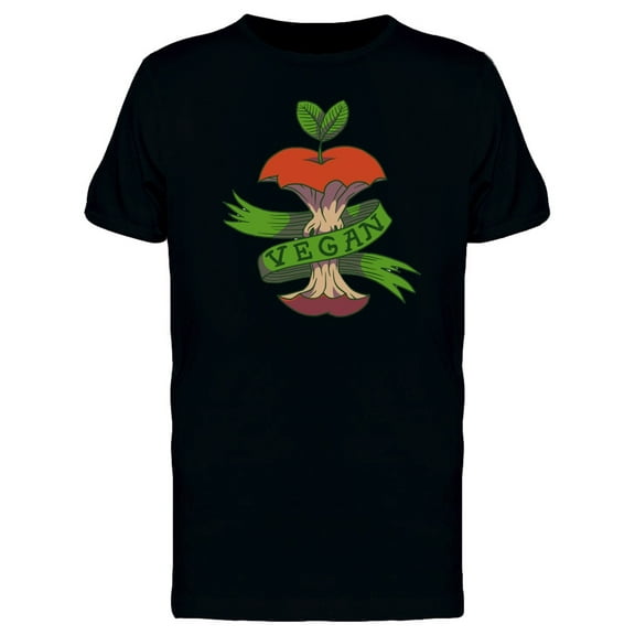 Red Apple Core T-Shirt Men -Image by Shutterstock, Male 3X-Large