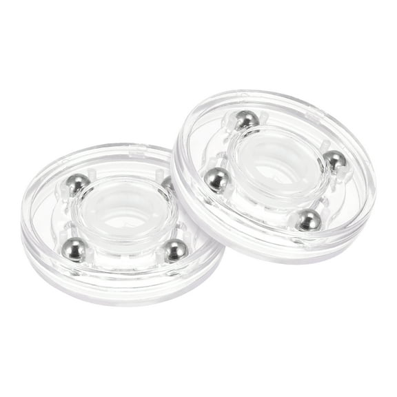 2inch Rotating Swivel Stand with Steel Ball Lazy Susan Base Turntable Clear 2pack