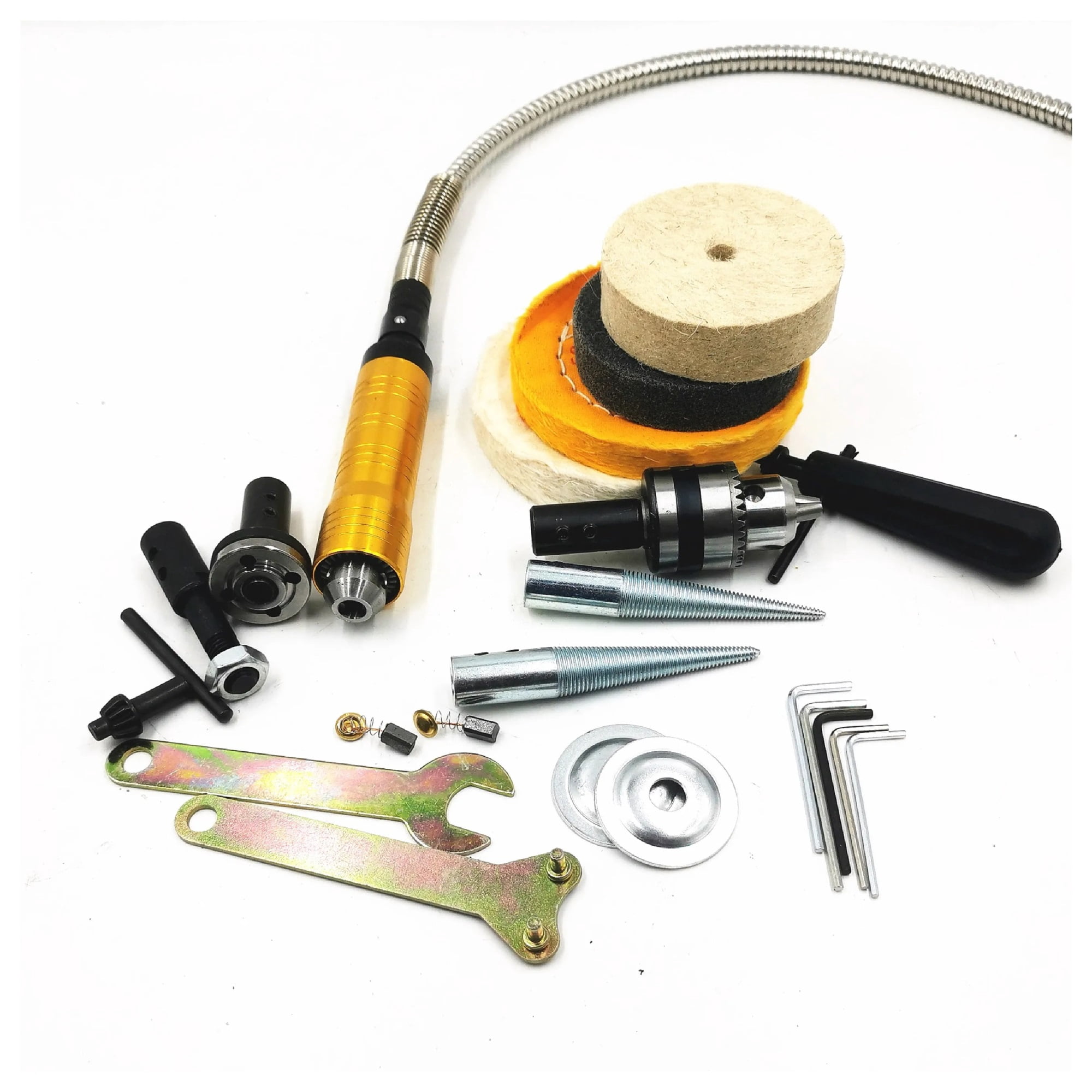 350W Polishing Machine, DIY Woodworking Jade Jewelry Bench, Lathe Motor Grinding Machine Flexible Shaft Tube 0.4-6.5mm ,Powerhouse Performance