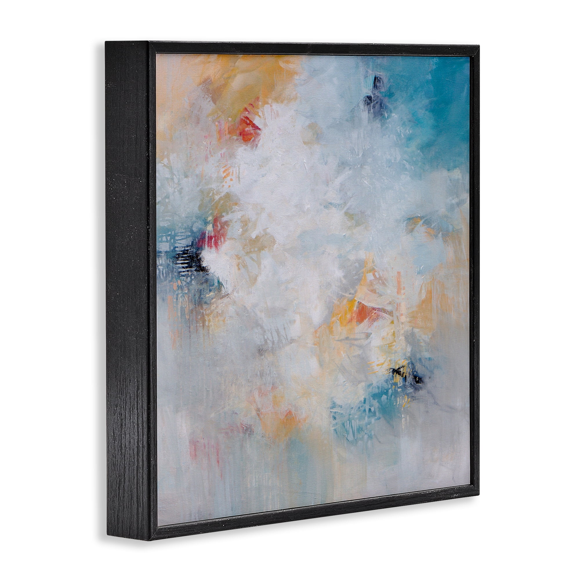 Veiled Dance Abstraction Black Framed Giclee Art, design by Karen Hale