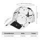thumbnail image 2 of Fotbe Doodle Cute Cat Gorro Clásico de Béisbol, Gorra Ajustable con Broche Snapback, Gorro de Exterior de Algodón Suave, 2 of 6