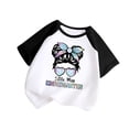 thumbnail image 1 of Dsscvnef T-Shirts pour Filles, Mode Manches Courtes, Col Rond, Tenues d'Été pour Filles 11-12 Ans, 1 of 5
