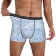 thumbnail image 2 of Kdxio Men's Boxer Briefs with White Bule Glitter Print - Comfortable and Breathable Underwear for Everyday Wear, 2 of 7