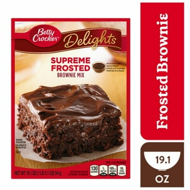 Betty Crocker Delights Supreme Frosted Brownie Mix 19.1 oz - Pack of 2