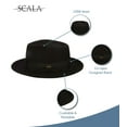 thumbnail image 4 of Scala Classico Men's Crushable Wool Felt Fedora (Grey, Large), 4 of 7