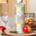 thumbnail image 2 of Pioneer Flower Floral Print Pattern 20oz Skinny Tumbler with Straw & Lid, Double Wall Vacuum Insulated Cup, Leak-Proof, Cup Holder Friendly, Hot 6H Cold 12H, 2 of 6