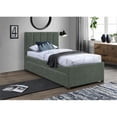 thumbnail image 2 of Meridian Furniture Hudson Vert Cuir Végane Lit Gigogne Simple, 2 of 10